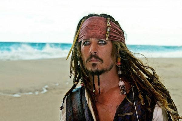 Johnny Depp from Pirates of the Carribbean: At World&#039;s End