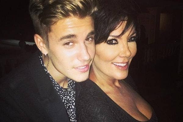 justin bieber and kris jenner hanging out