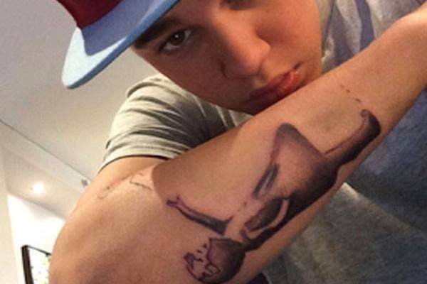 justin bieber tattoo