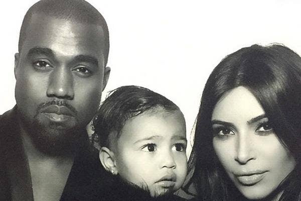 kanye west kim kardashian north west