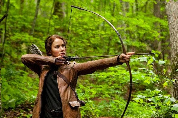 Jennifer Lawrence as Katniss Everdeen in &#039;The Hunger Games&#039;