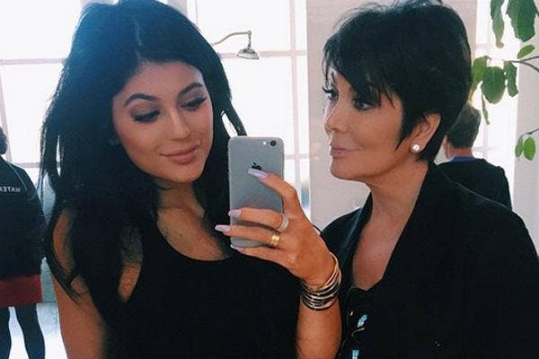 kylie jenner selfie kris jenner