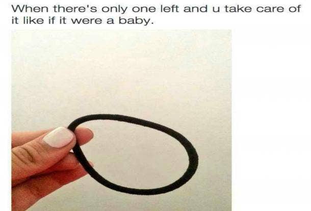 The last of the hair ties