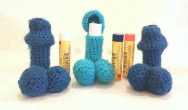 penis chapstick holder