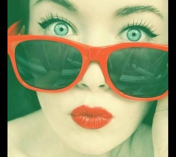 Bright Red Lips