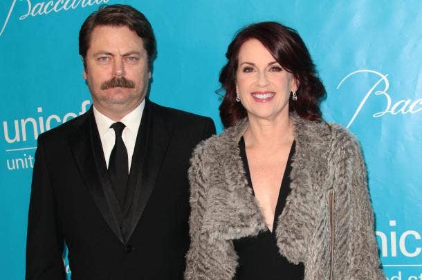 Megan Mulally and Nick Offerman