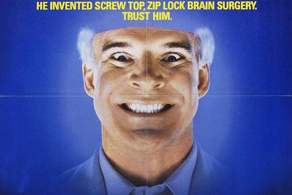 Steve Martin in The Man With Two Brains