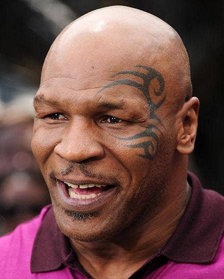 Mike Tyson face tattoo