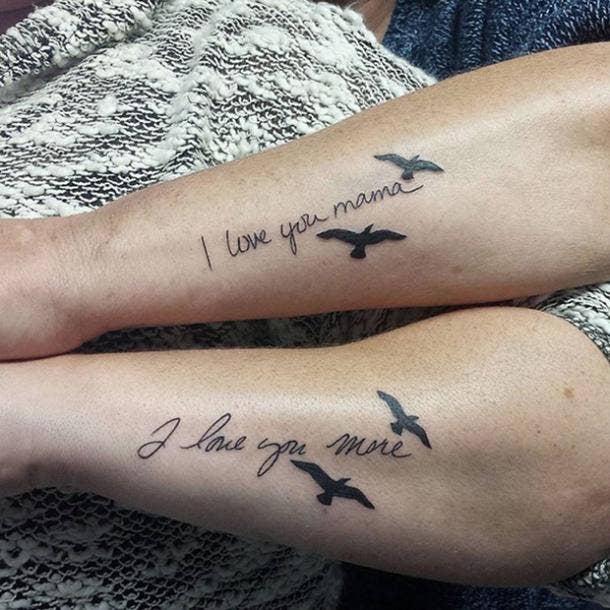 mother daughter tattoos