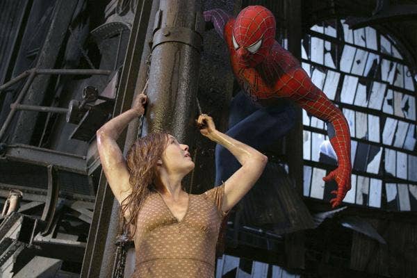 Super Dysfunctional Superhero Couples: Kirsten Dunst and Tobey Maguire as Mary Jane Watson and Spider-Man (Peter Parker)