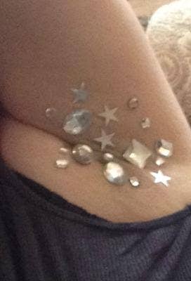 Underarm bedazzling