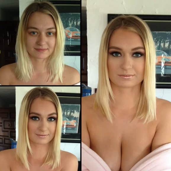 These Before/After Makeup Photos Prove Porn Stars Are Just Like Us |  YourTango