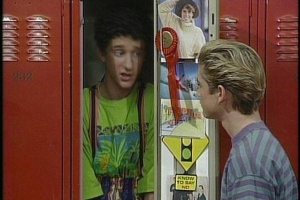 Dustin Diamond and Mark Paul Gosselar from Saved By the Bell