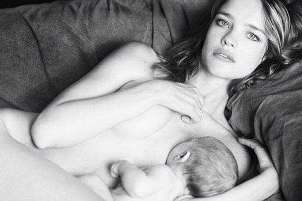 boobs natalia vodianova breastfeeding nursing