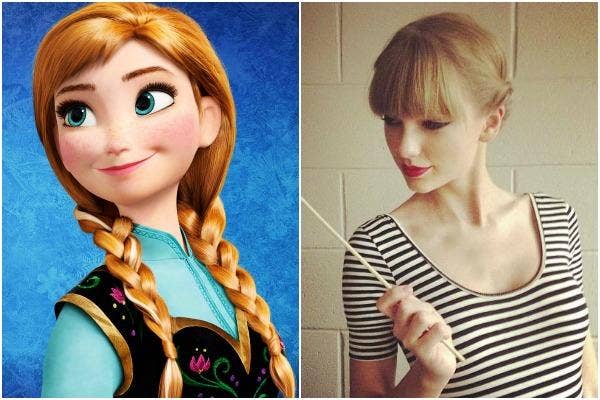 Princess Anna of Disney&#039;s &#039;Frozen&#039; and Taylor Swift