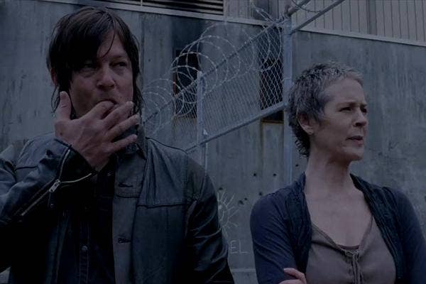 AMC The Walking Dead Melissa McBride as Carol Pelletier and Norman Reedus as Daryl Dixon