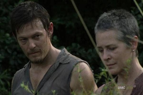 AMC The Walking Dead Melissa McBride as Carol Pelletier and Norman Reedus as Daryl Dixon