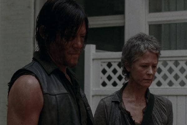 AMC The Walking Dead Melissa McBride as Carol Pelletier and Norman Reedus as Daryl Dixon