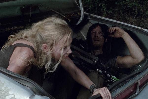 AMC The Walking Dead Melissa McBride as Carol Pelletier and Norman Reedus as Daryl Dixon