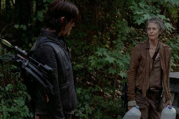 AMC The Walking Dead Melissa McBride as Carol Pelletier and Norman Reedus as Daryl Dixon