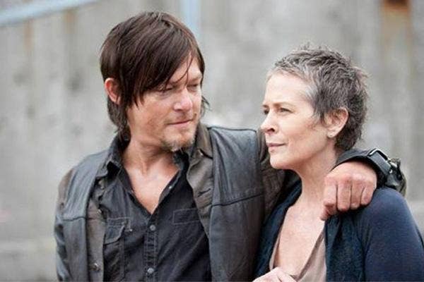 AMC The Walking Dead Melissa McBride as Carol Pelletier and Norman Reedus as Daryl Dixon