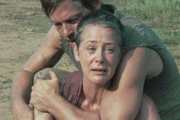 AMC The Walking Dead Melissa McBride as Carol Pelletier and Norman Reedus as Daryl Dixon