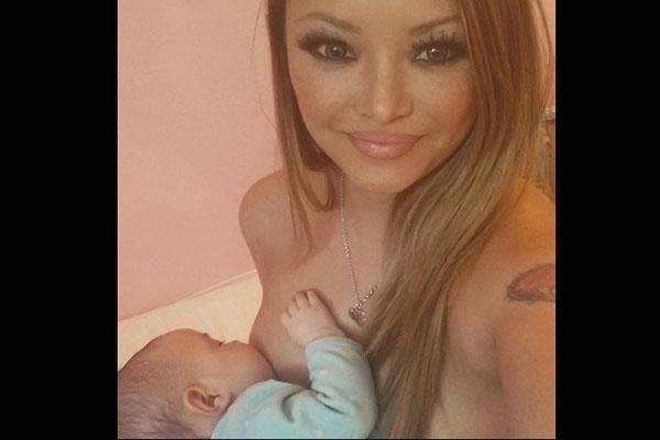 boobs tila tequila, tila tequila nursing, tila tequila breastfeeding