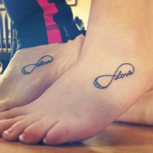 infinite love mother daughter tattoos