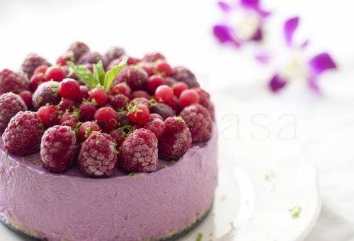 Pomegranate Mousse Cake