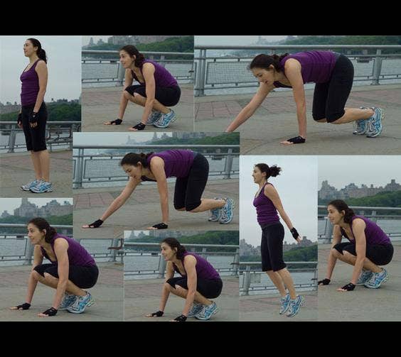 Walk Out Jump Squat