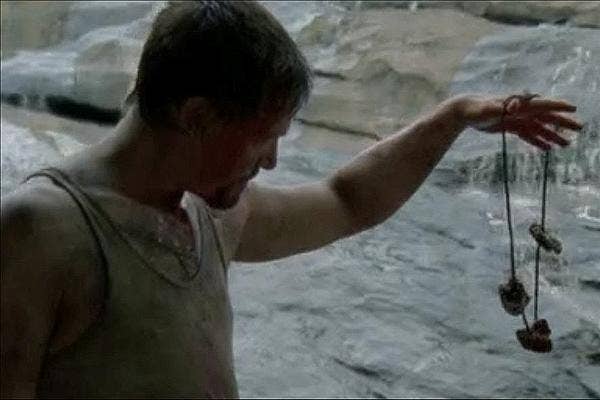 Norman Reedus Daryl Dixon ear necklace The Walking Dead AMC
