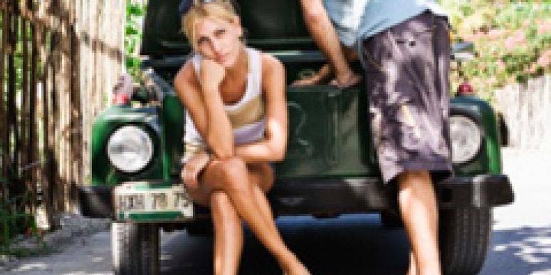 How Men Think couple with a broken down car