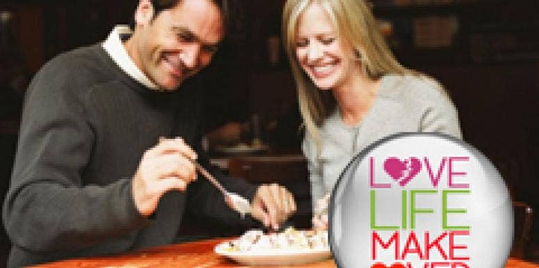 couple eating dinner