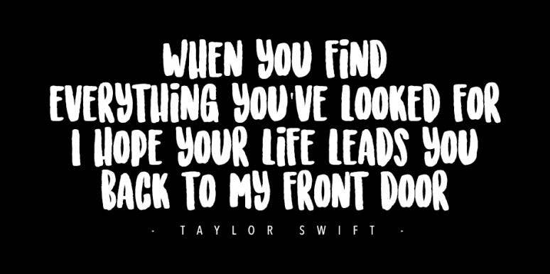 Taylor Swift Lyrics To Get Your best friend back #squadgoals