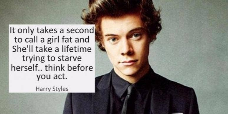 Harry styles quote fat