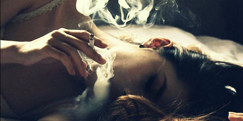 smoking girl smoking girl