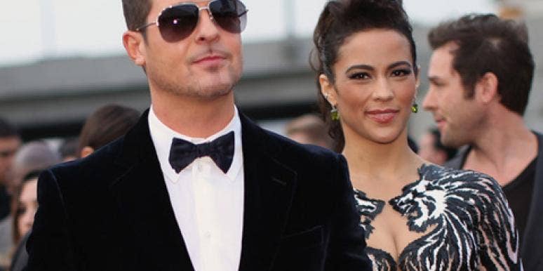 Robin Thicke & Paula Patton at the 2014 Grammy Awards Robin Thicke & Paula Patton at the 2014 Grammy Awards