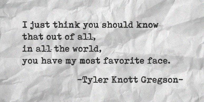 30 Love Poems By Tyler Knott Gregson Are Super Inspiring Yourtango