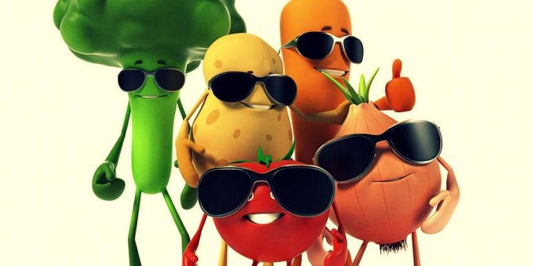 veggies in shades