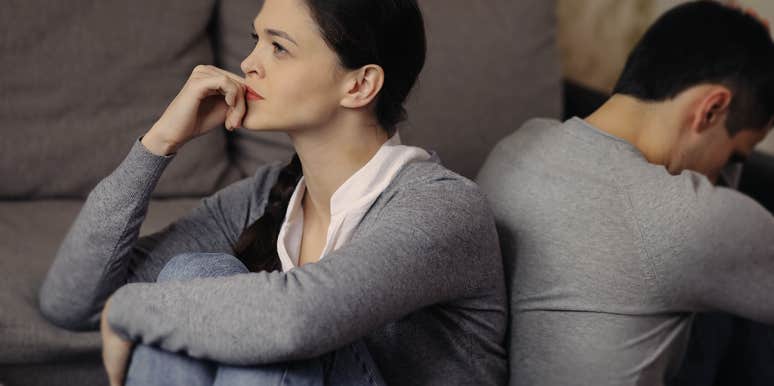 10 Brutally Honest Signs Your Marriage Is Flat-Out Over woman looks worried