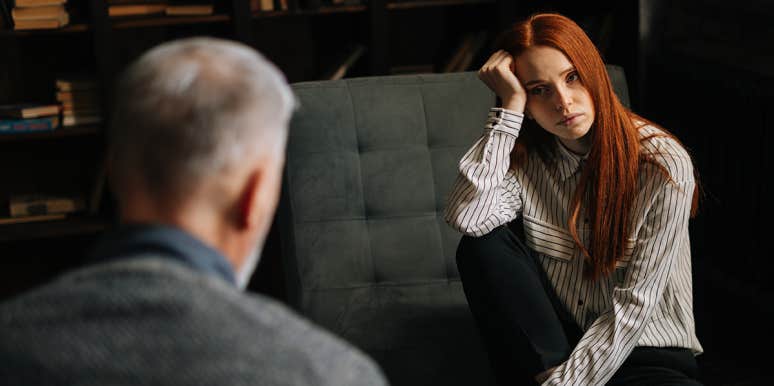 10 Red Flags I Couldn’t See I Had Until I Had Trauma Therapy woman at therapy