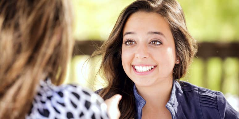 10 Signs You're Too Polite For Your Own Good 2 women talking