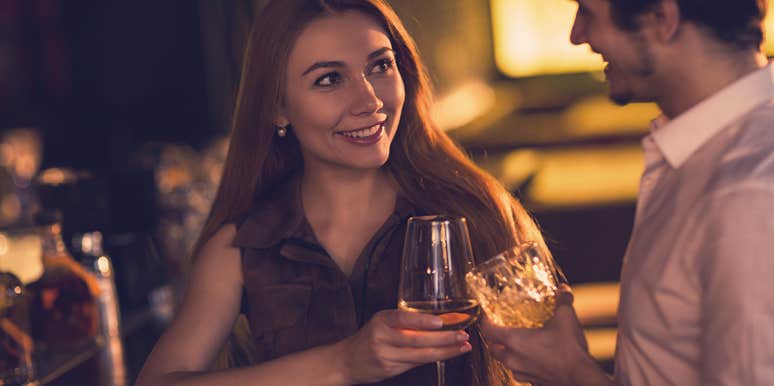 10 Very Good Reasons You Should Flirt With A Married Man woman smiling at a man