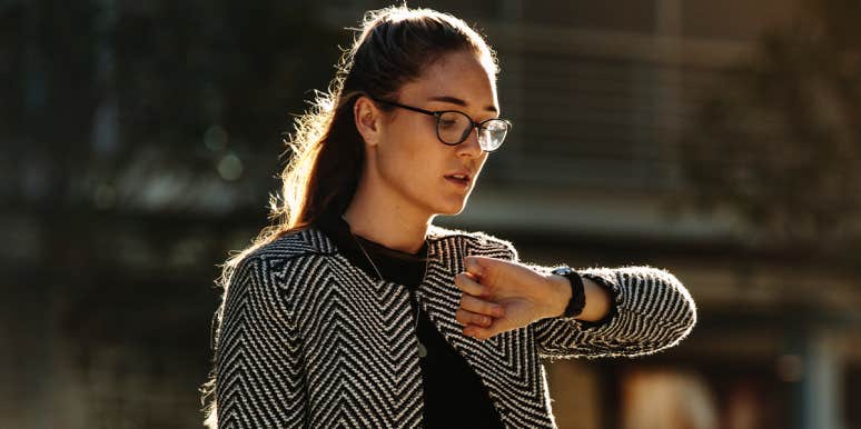 11 Struggles Only Type-A People Will Truly Understand busy woman checking watch