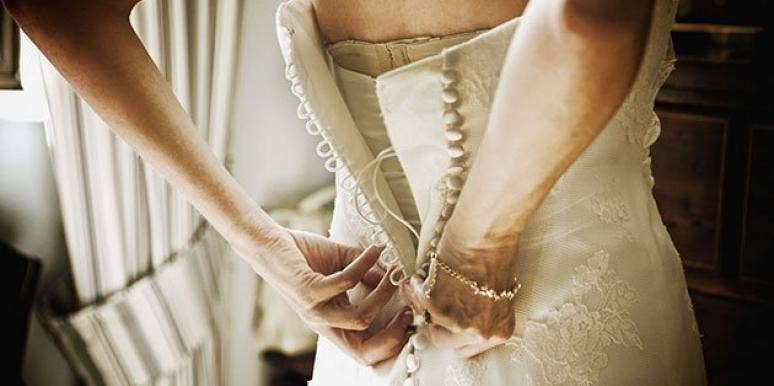 You're not going to catch me in one of these white gowns Lacing up a wedding dress... something I doubt I'll ever do