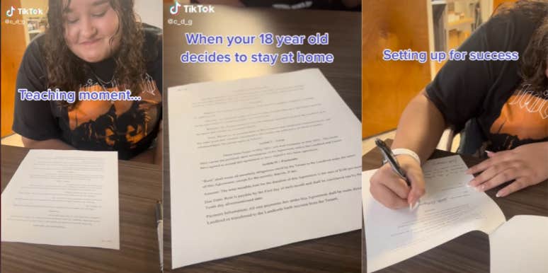 Mom Divides Internet After Her 18-Year-Old Signs Lease To Live At Home TikTok lease