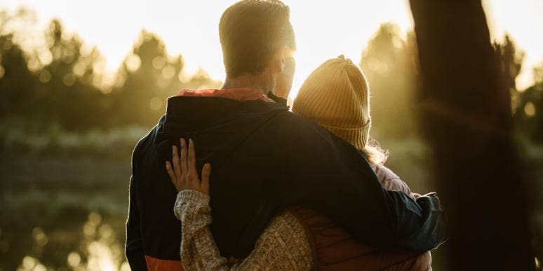 Two Ex-Alcoholics Share The Secret To Sobriety And Their Marriage couple hugging