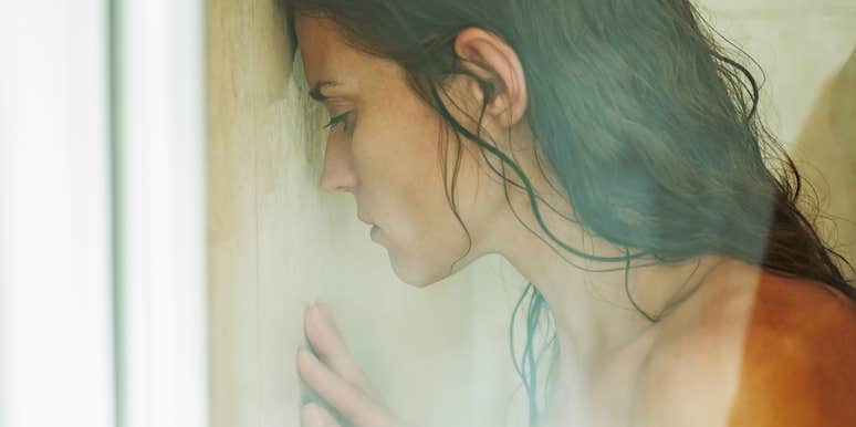 Woman in shower after giving consent but getting bruises in return