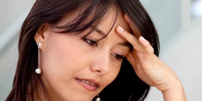 Woman realizes someone is not over Ex.