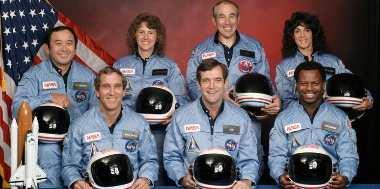 Challenger flight crew